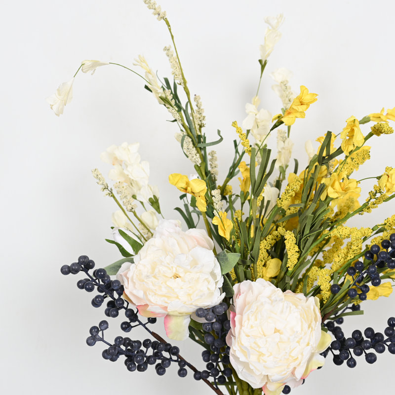 Arrangement floral de pivoines artificielles Winnetka