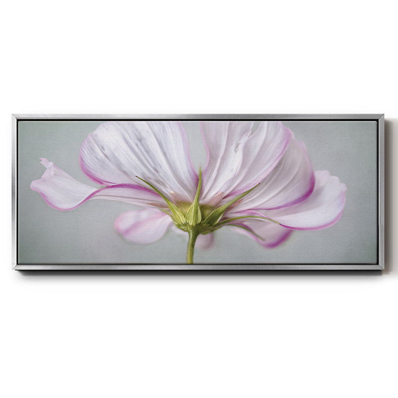 Textured Floral- Framed Canvas, 12" H x 30" W