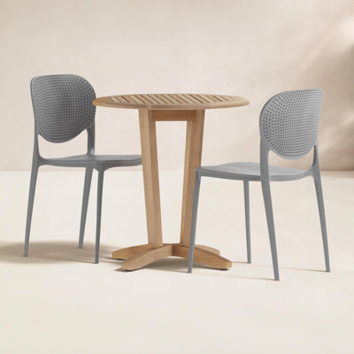 Anautica 25" Teak Patio Dining Set