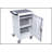 Mobile Charging Cart And Cabinet For Tablets Laptops 30-Device With Combination Lock--Black-1986380221