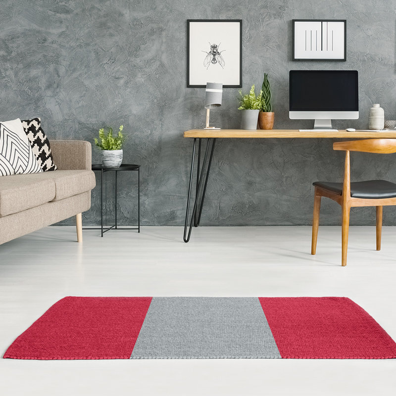Tapis en poly à rayures de football atlanta retour, Rectangle 4 pi x 6 pi