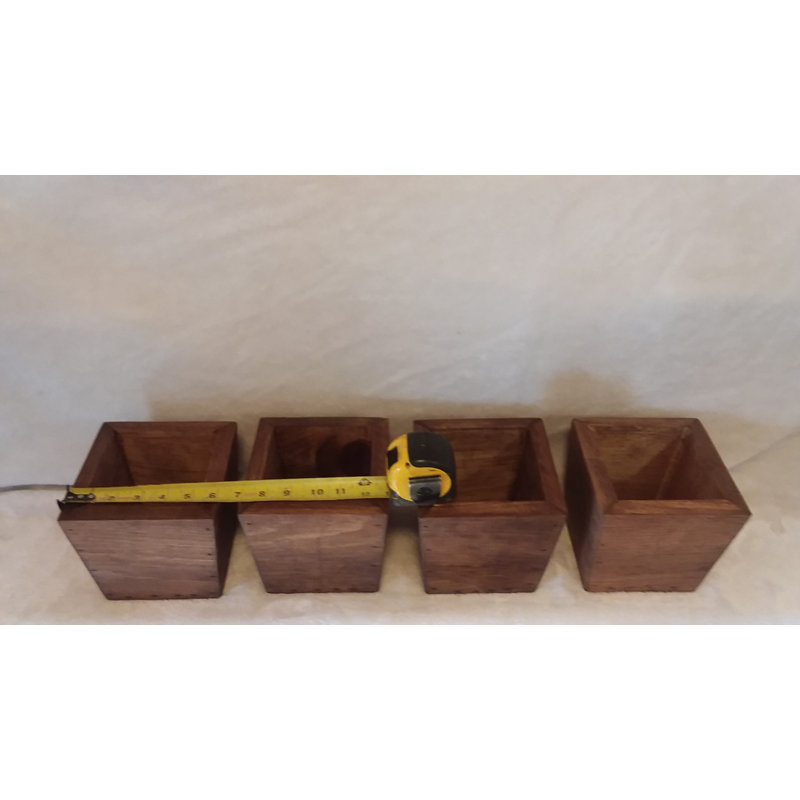 Ahmer Handmade Wood Pot Planter