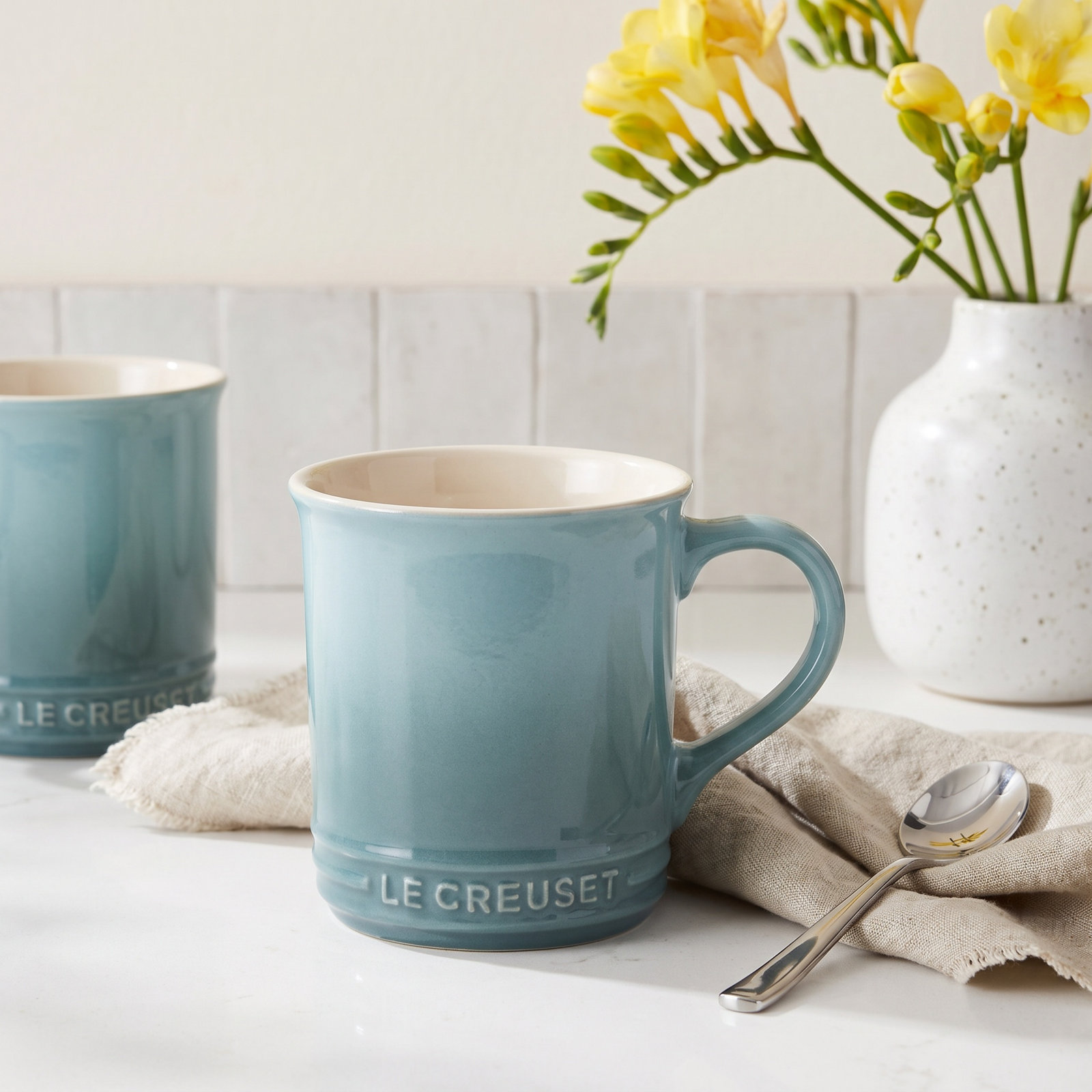 Sea Salt Stoneware Mug, 4, Sea Salt