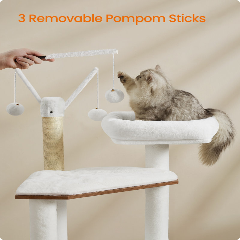 55.1" Cat Tree with Litter Box Enclosure