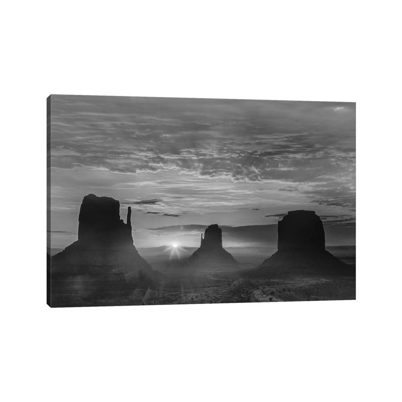 The Mittens And Merrick Butte At Sunrise, Monument Valley, Arizona by Tim Fitzharris - Wrapped Canvas Gallery-Wrapped Canvas Giclée
