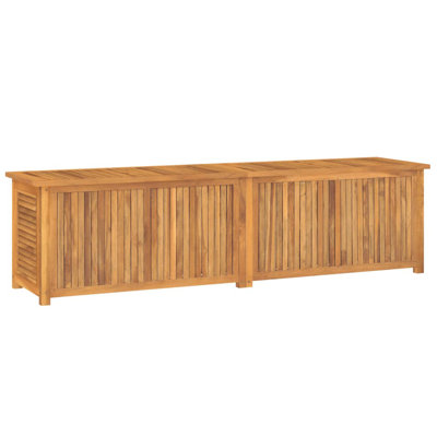 Dakota Fields Garden Storage Box With Bag Solid Wood Teak