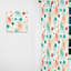 Green and Coral Nostalgic Polka Dot Harmony - Rideau abstrait - Rideau obscurcissant - 1 panneau-107595480
