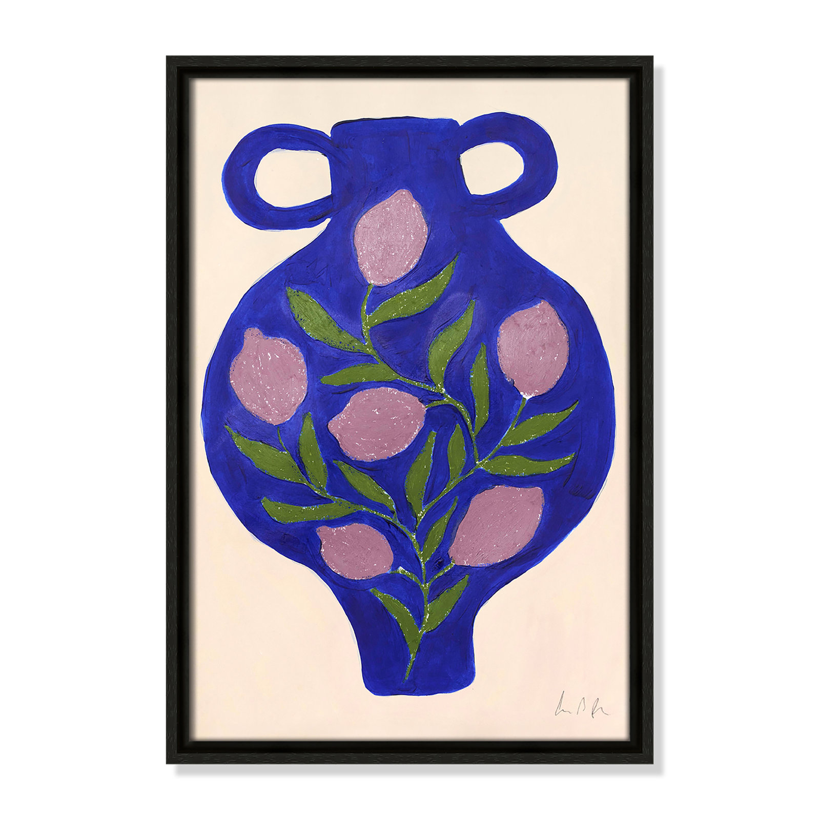Vase No. 03 Print by Camilla Bergqvist, Espresso, 19.5" H x 13.5" W