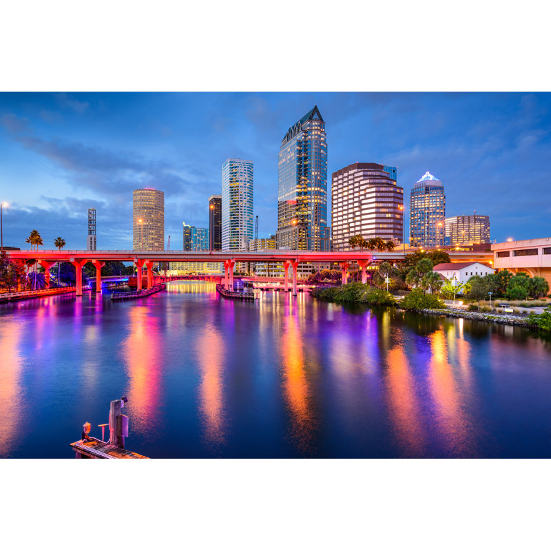 Ciran, Tampa, horizon, après-midi par Seanpavone, H 8 po x l 12 po x P 1,25 po