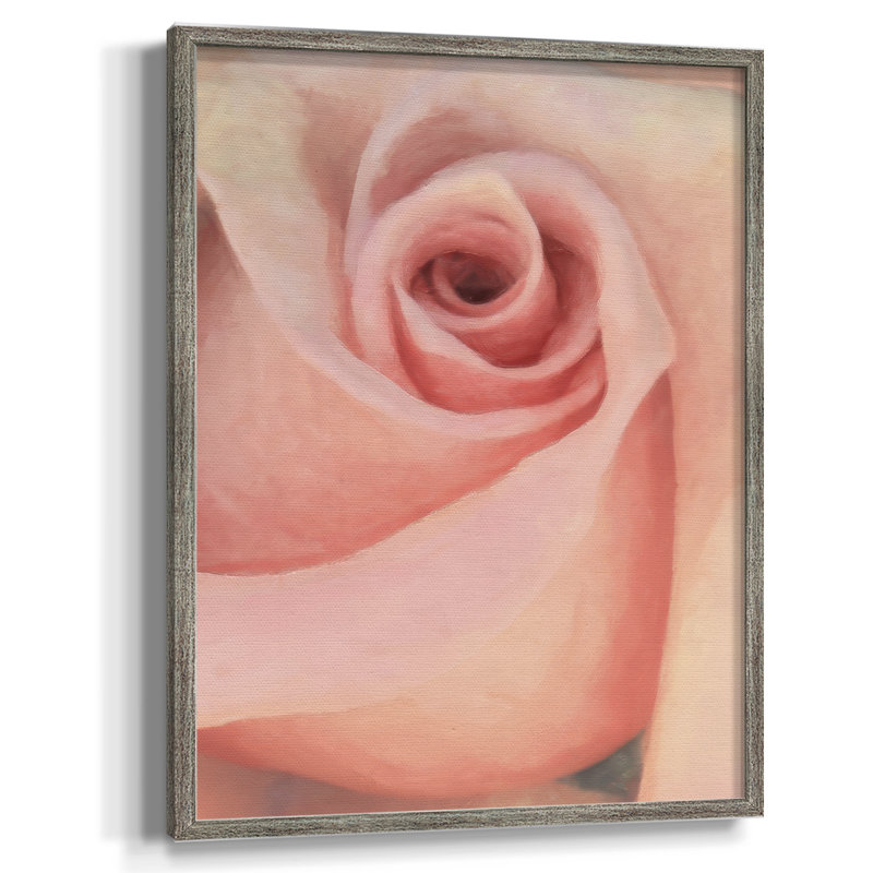 «Soft Flower Petals III», reproduction encadrée - bois massif, 30" H x 24" W