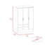 Armoire à miroir en miroir, chambre à coucher, noir / gris clair