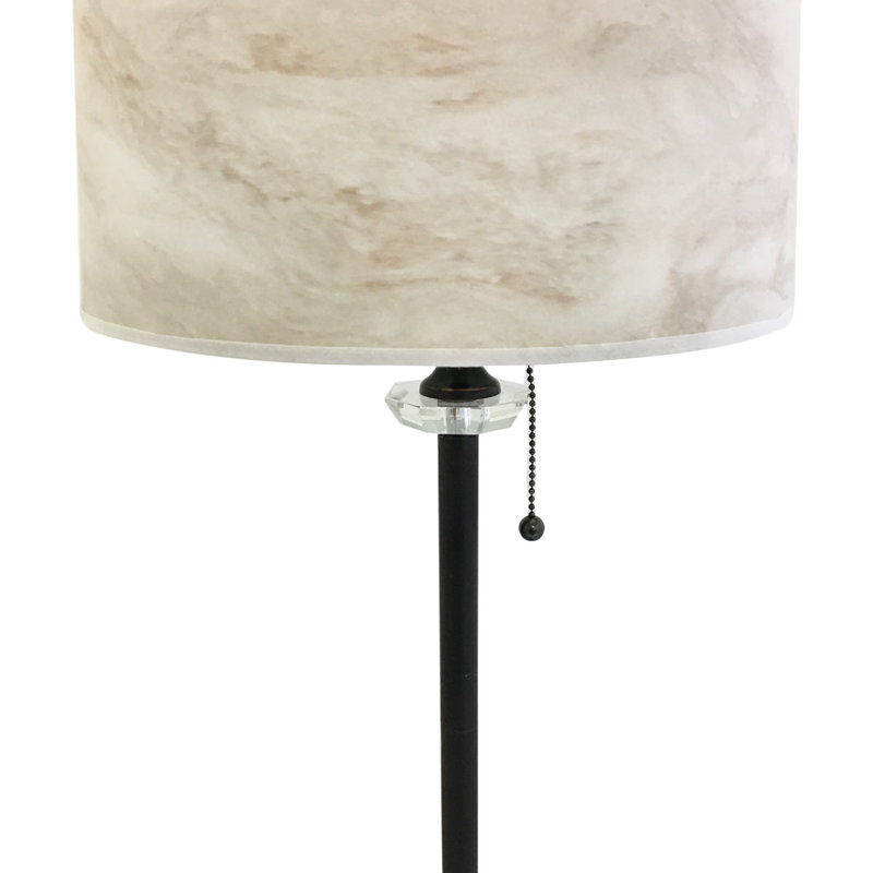 Deason Table Lamp, Bronze/White