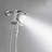 Single-Handle 10-Spray Wall Mount Handheld Shower Head Spray Shower Faucet 1.8 GPM In Polished Chrome (Valve Included)