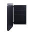 Armoire à pharmacie encastrée en métal noir 20 po x 30 po avec miroir et tablettes réglables