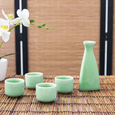 Ensemble de service à saké de style japonais 5 pièces