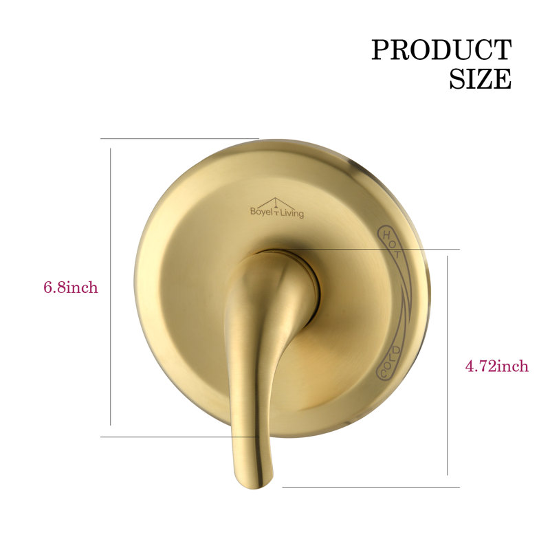 Shower Valve, Brushed Gold