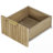 55.5" Fluted Kitchen Island with Storage-1034184193