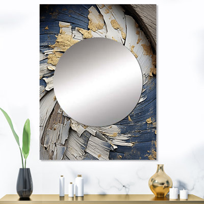 Millais abstrait Graceful Woodland Charm II - miroir mural abstrait, miroir décoratif moderne, impression d'art en métal