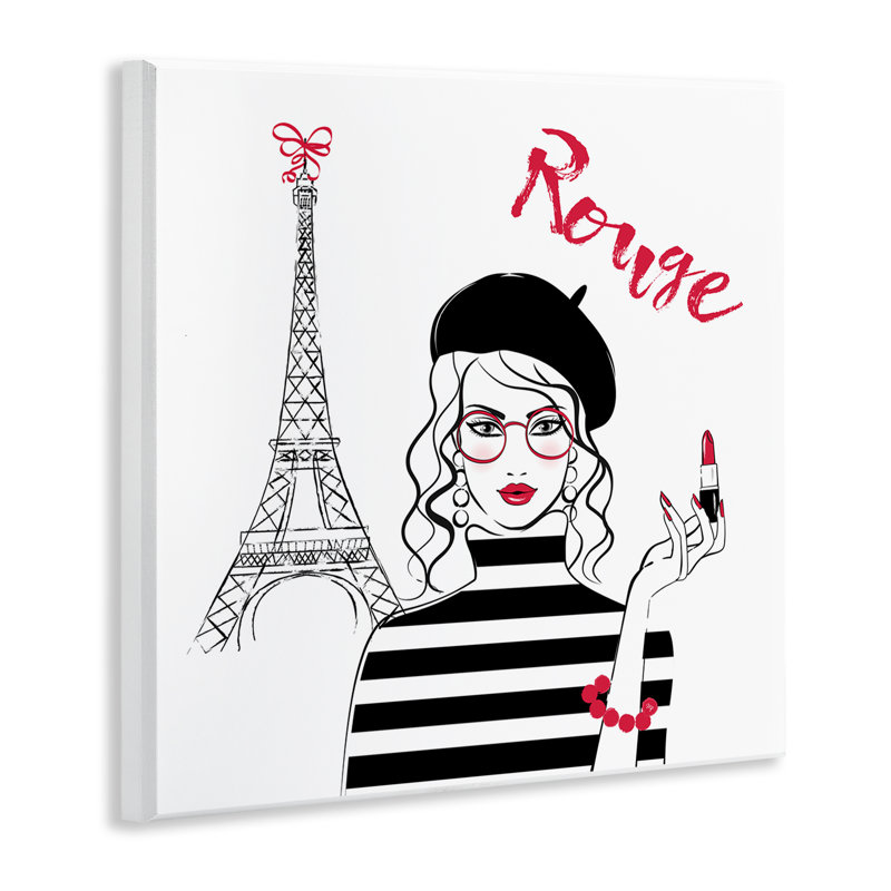 Art mural rouge rouge par Martina Pavlova