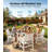Outdoor Patio Table HIPS Square Wood Grain Waterproof Easy Clean All Weather Patio Dining Table Rust Resistant Modern Outdoor Dining Table for Backyard Garden Deck Poolside-124652933