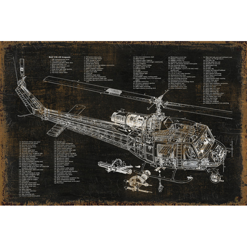 Old Drawing 14 - Wrapped Canvas Print, 81cm H x 122cm W x 3.8cm D