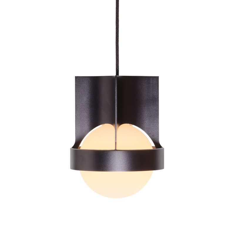 Loop Single Pendant With Sphere IV, Silver