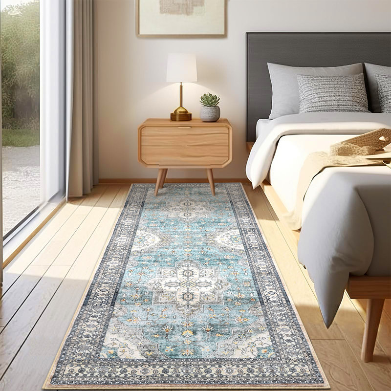 Washable Oriental Indoor Rug, Runner 2' x 6'
