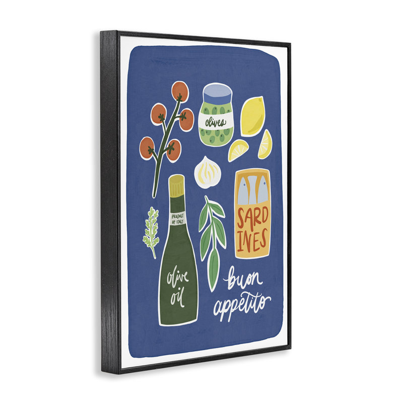 Giclée italienne encadrée, design par Amanda Houston, H 30 po x l 20 po, Giclée encadrée noir minuit
