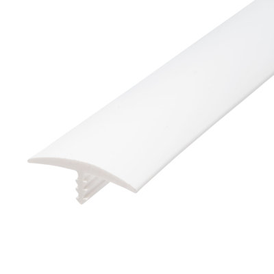 Moulure en T en plastique de 0,4 po d'épaisseur x 1,25 po de largeur x 25 po de longueur