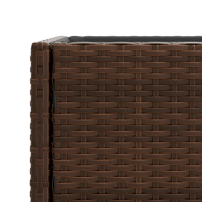 Celep Metal Elevated Planter, Brown, 75cm H x 90cm W x 40cm D