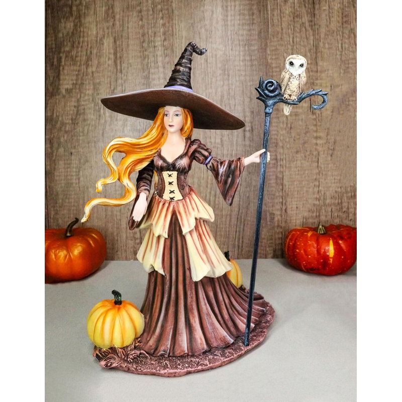 Amy Brown - citrouille d'Halloween citrouille d'Halloween avec bâton magique
