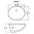 Ruvati Undermount Bathroom Vanity Sink White Oval Porcelain Ceramic with Overflow - -101342109