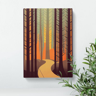 Forest Contemporary No.4 Abstract - Wrapped Canvas