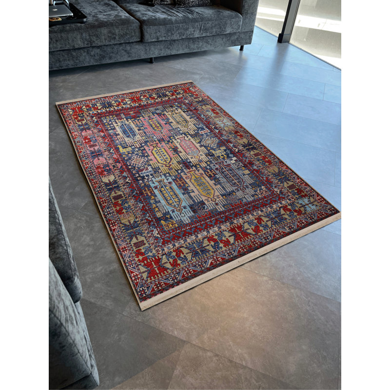 Tapis rectangulaire Willowdean, Rectangle 3 pi 4 po x 6 pi 7 po