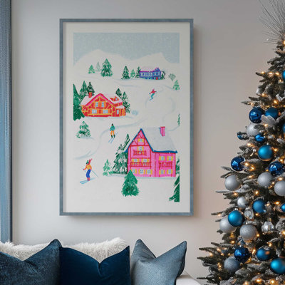 Vibrant Winter Village II, reproduction dans un cadre