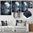 White And Grey Infinite Cosmos  I - Space Planet Metal Wall Art-1764203768
