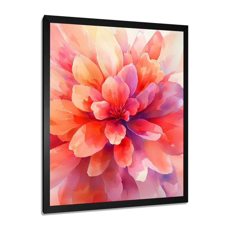 Chandler - Floral Wall Art Prints, Reproduction encadrée d'une seule photo, H 44 po x l 34 po, Noir, noir, noir, noir