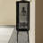 Black Solid Wood+Stainless Steel+Tempered Glass Display Cases-120838263