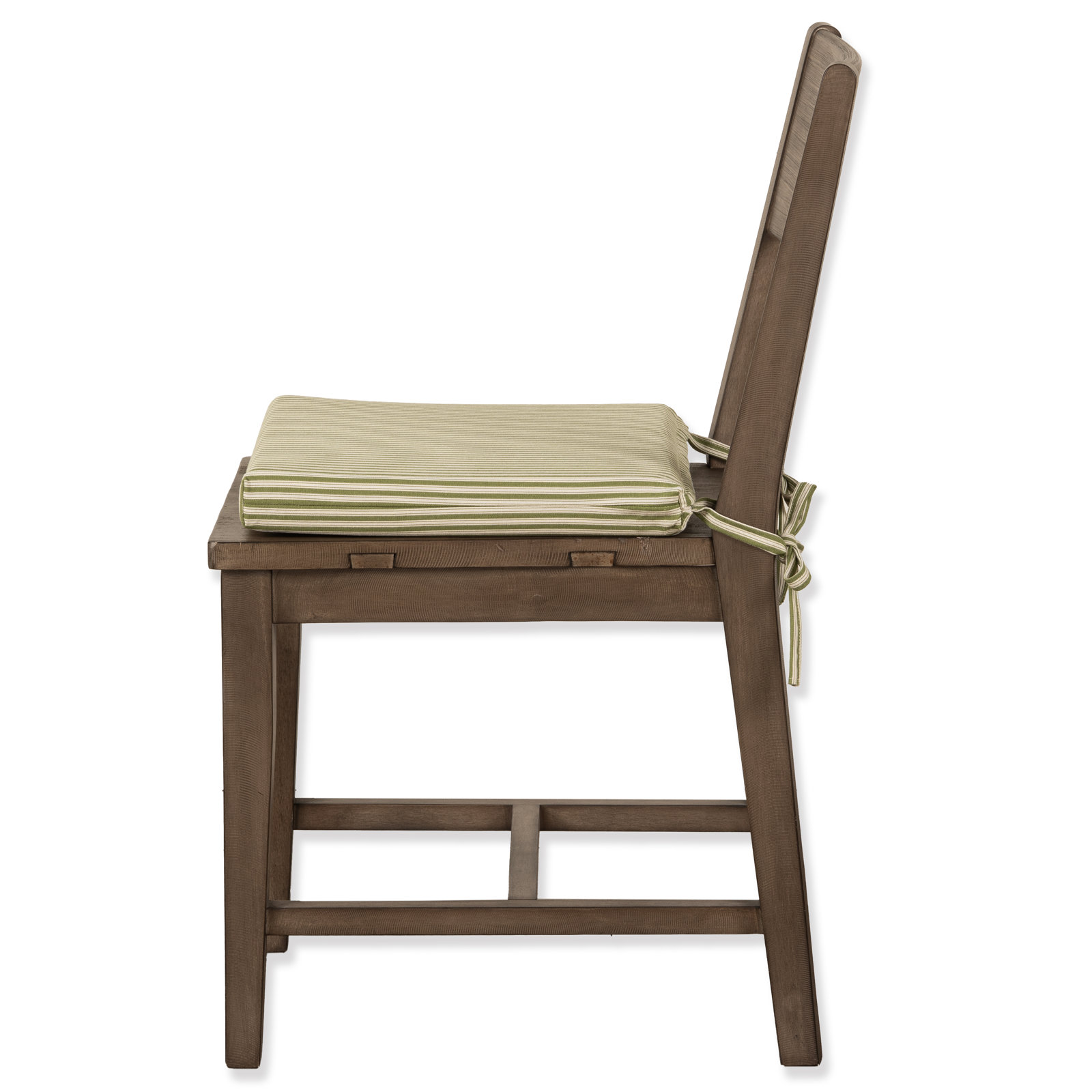 Dauntsey 17" Chair Pad, White/Green