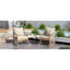 Méridienne contemporaine en aluminium beige avec coussins et pour l'extérieur et l'intérieur-778941097-778941094