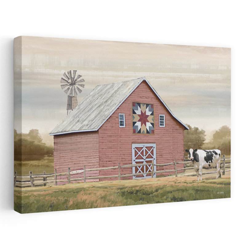 This Old Barn - Contemporary Farm Barn Quilt Block Art, H 24 po x l 16 po