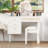 Makeup Vanity Set with Charging Plug and USB Port-1113371666