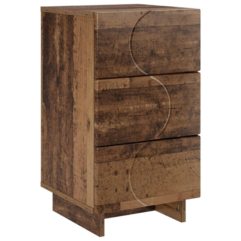 33.5 cm W Bedside Table, Old Wood