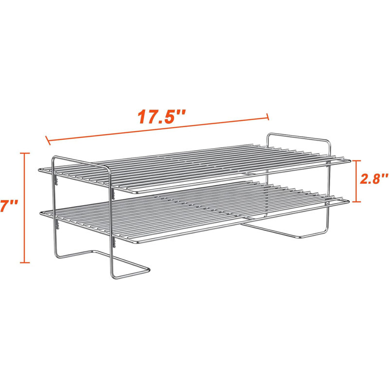 Tablette de cuisson universelle 17 pouces en acier inoxydable