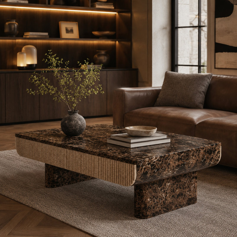 Table basse Caston, Brun