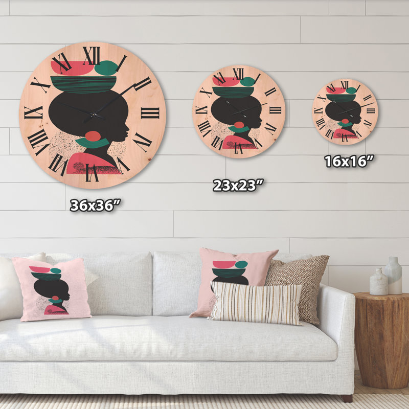 Horloge murale en bois, Très grand