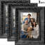 Cadre photo noir 3 pièces pour photos et décoration de salon 8 po x 10 po noir-574314182-574314186-574314189