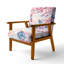Chaise rembourrée Lake Mountains avec accoudoirs Cherry Blossoms-2063083399