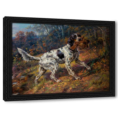 English Setter with Grouse