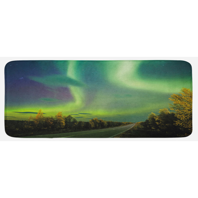 Rustic Polyester Kitchen Mat
